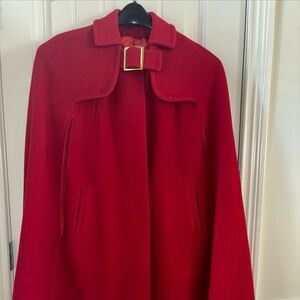 Vintage wool cape. Prize winner!!  One size!  Buckle closure. Pickets.